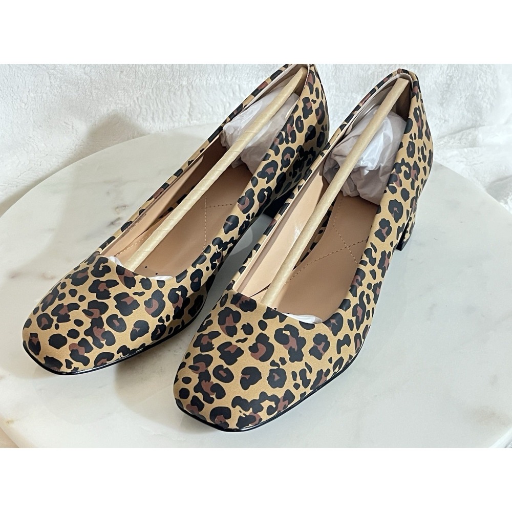 NYDJ Fay Pump Womens Size 8.5 Leopard Suede Pumps